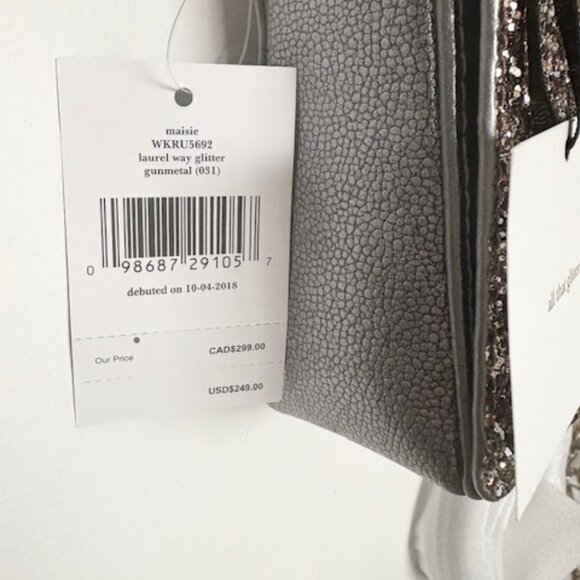 Kate Spade Laurel Way Glitter in Gunmetal NWT - Picture 5 of 7